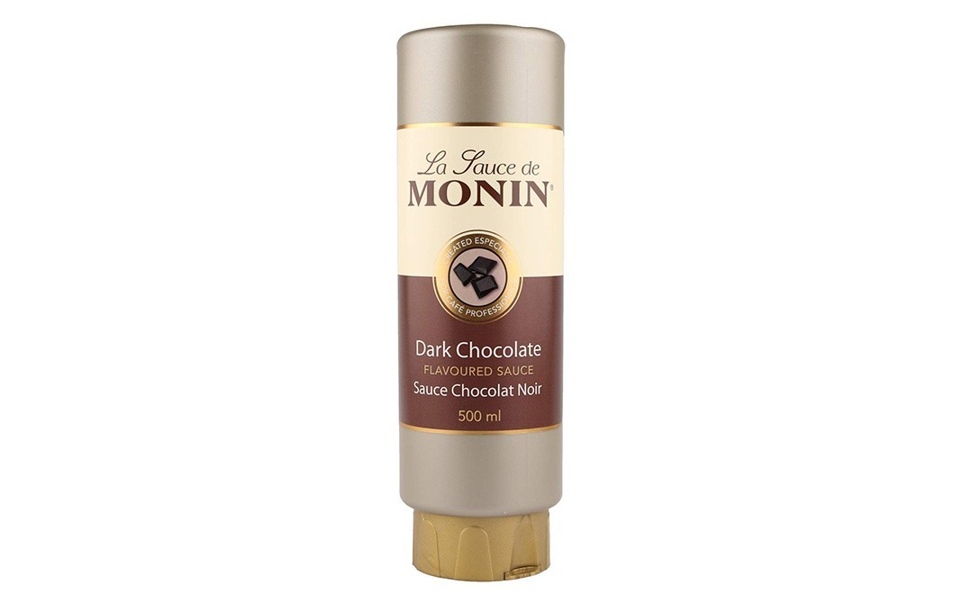 Monin Dark Chocolate Flavoured Sauce   Container  500 millilitre